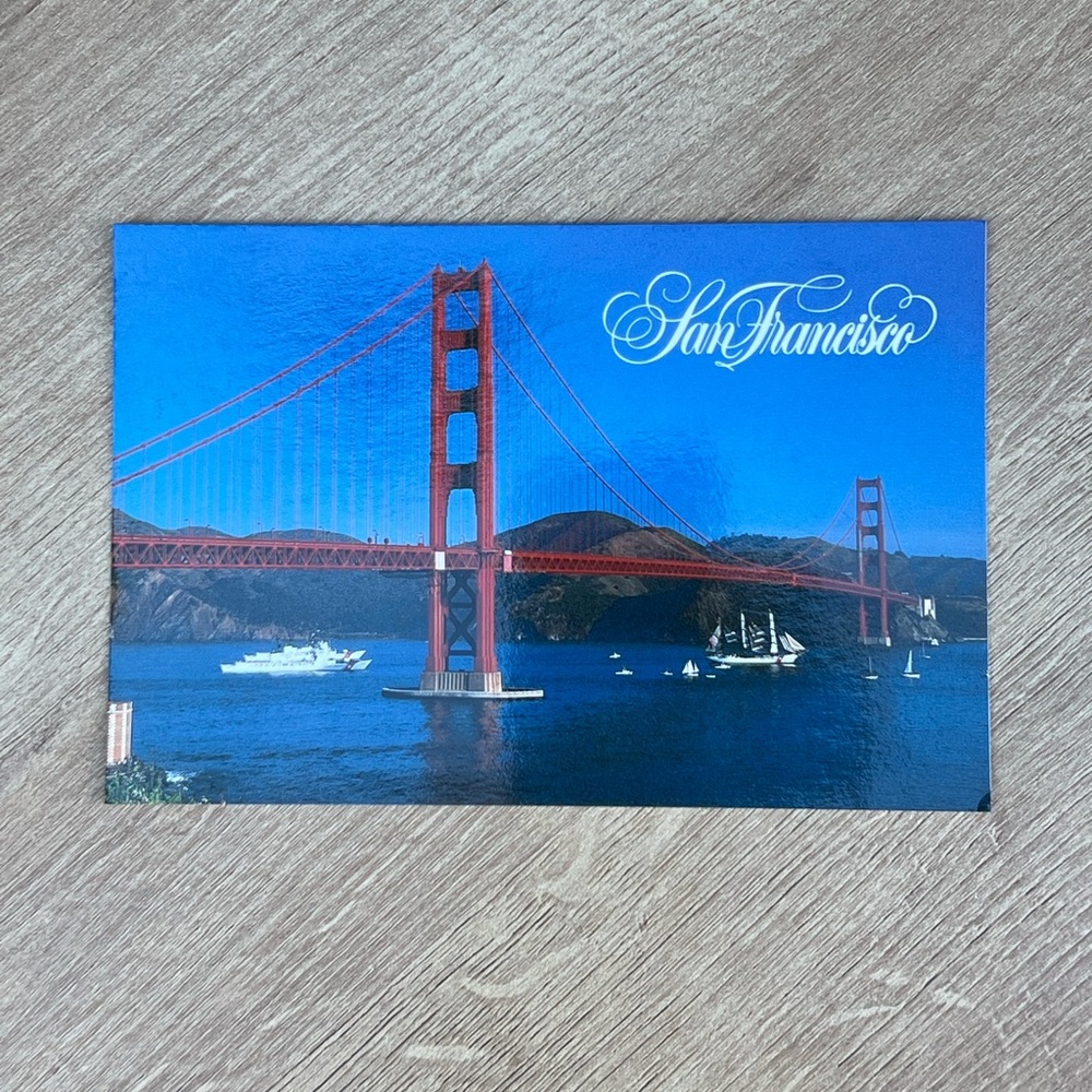 3 for 10: Vintage San Francisco Golden Gate Bridge Postcard unposted